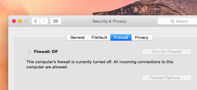 disable firewall for chrome on mac